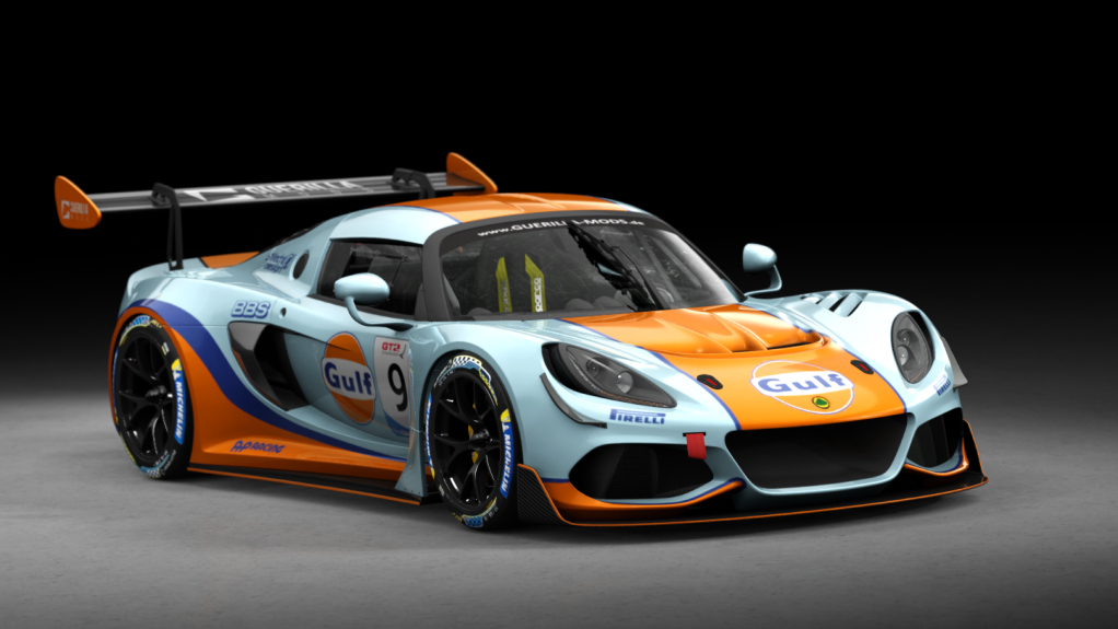 Lotus Exige GT2, skin 09_gulf_racing