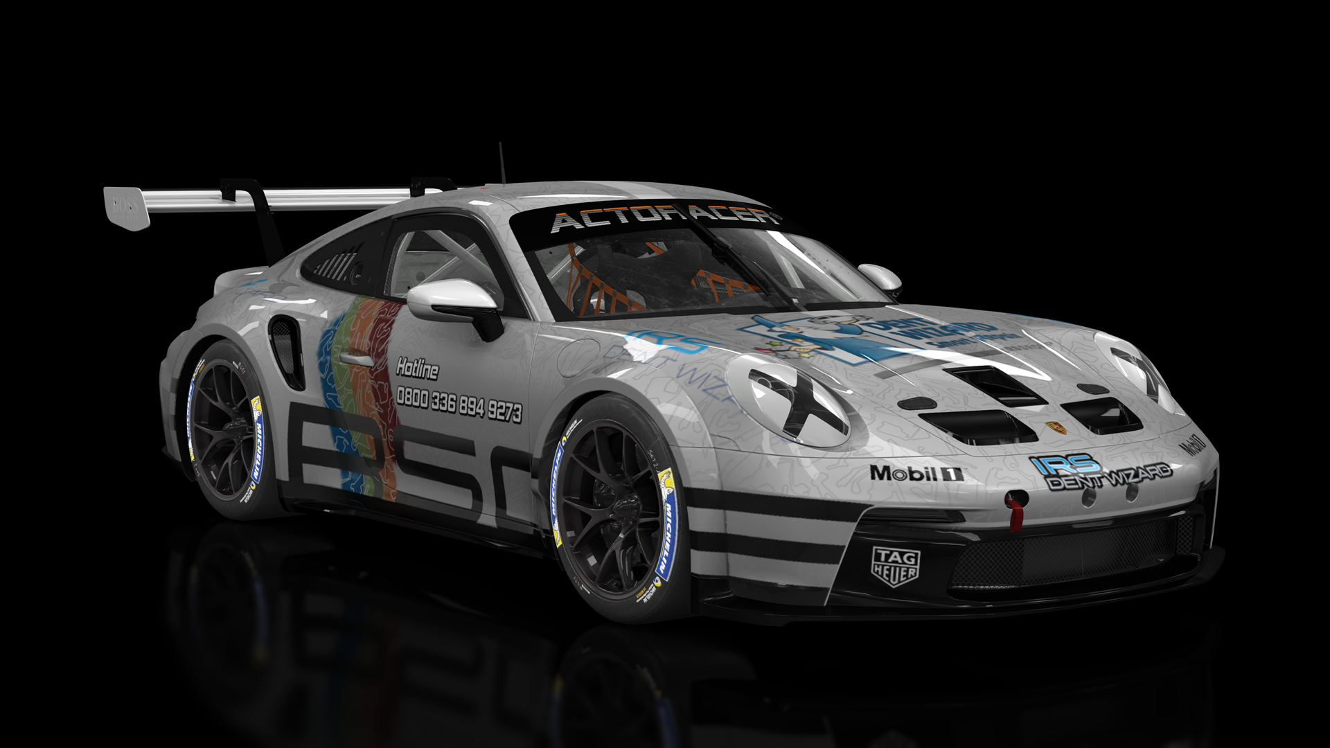 Porsche 911 GT3 Cup 992, skin dentwizard_02