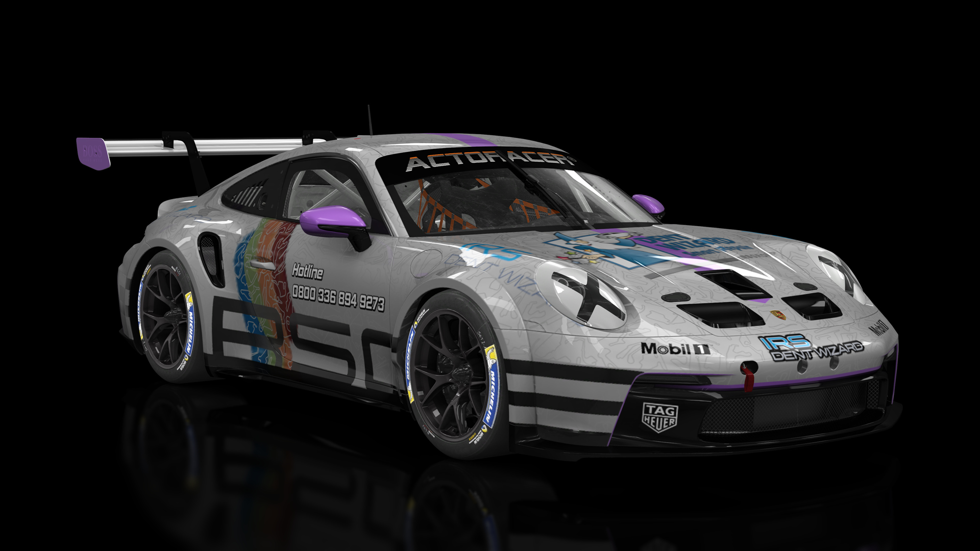 Porsche 911 GT3 Cup 992, skin dentwizard_04