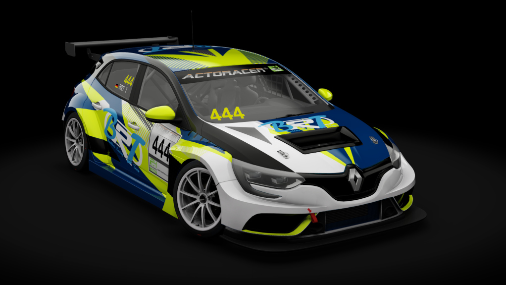 Renault Megane RS TCR, skin 24h_444_Buchholz_Weiss